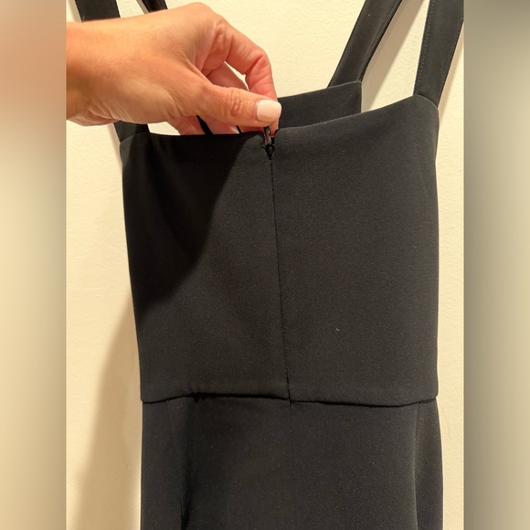 Theory Celia Admiral Crepe Black Halter Sheath Midi Dress size 2 EUC - Picture 5 of 9